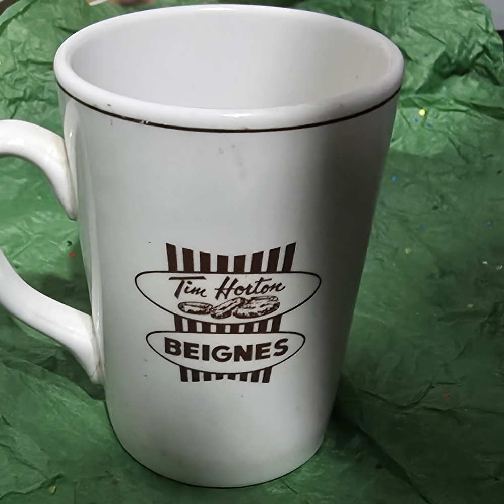 Vintage Tim Horton White Coffee Mug